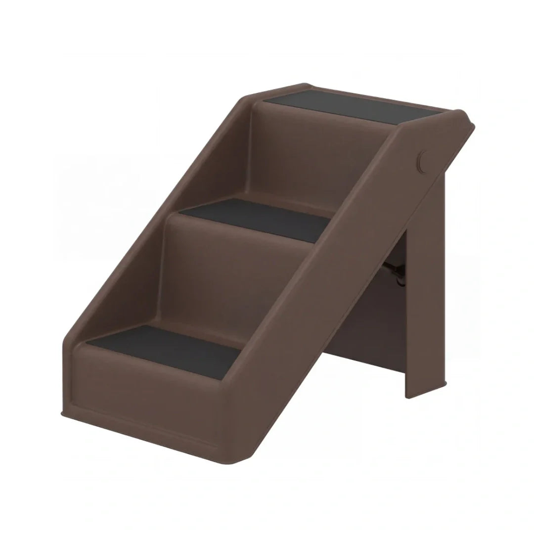 PawHut dog steps in brown - Petifo