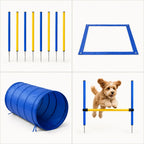 A close-up showing easy-lock mechanism of the Petifo dog jump hurdle.