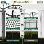 This comparison chart demonstrates the superior safety and durability of Petifo pet fencing.