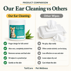 TailCare dental cleaner for dogs and cats with 50 dental wipes - Petifo