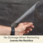 Demonstrating the protector is easily removable without leaving residue.