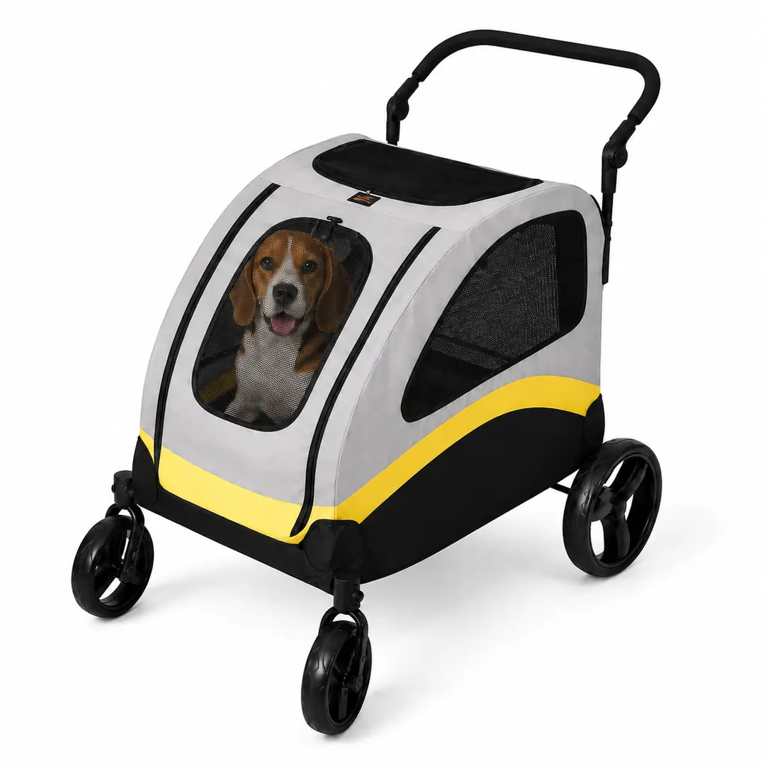 Foldable Pet Stroller for Large Dogs - Size L - Petifo