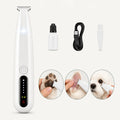 Comprehensive professional pet trimmer set complete with guide combs, cleaning accessories, and detail grooming blades.