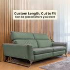 Illustrates the ability to cut the protector to a custom size.