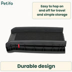 Lightweight foldable pet ramp showing its compact design for travel and easy storage.