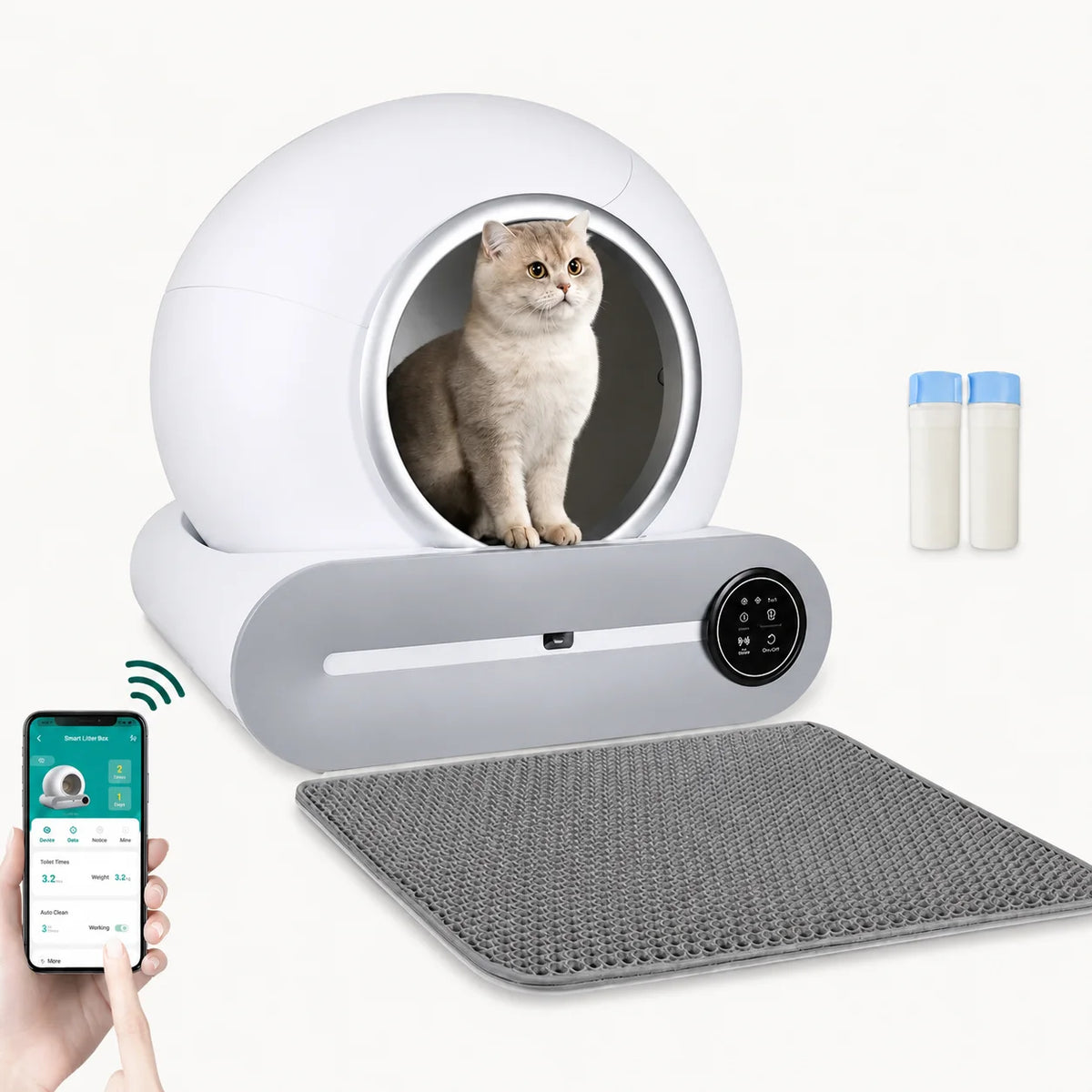Litterluxe Pro Self-Cleaning Litter Tray - Petifo