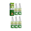 Multiple bottles and packaging box of dog potty training spray attractant scent.
