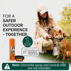 The device is compatible with both citronella and neutral scents.
