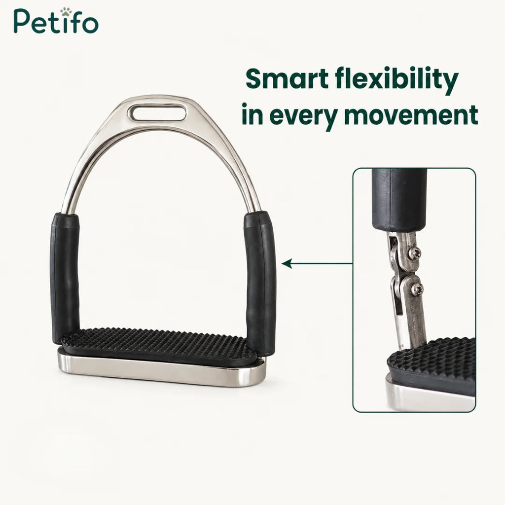 Smart flexibility in every movement, highlighting the close-up of the articulated flexible hinge mechanism.