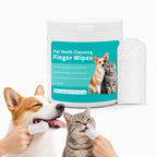 TailCare dental cleaner for dogs and cats with 50 dental wipes - Petifo