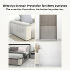 Versatile scratch protection for various home furniture surfaces.