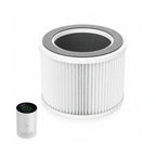 Chuboor air purifier unit shown alongside a single replacement HEPA filter cartridge.