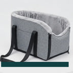 Soft car seat shown supporting a pet during travel – Petifo