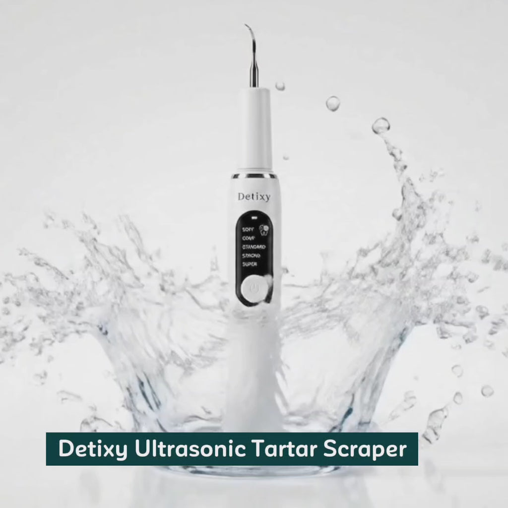 Detixy ultrasonic scraper removing plaque from a dog's teeth – Petifo