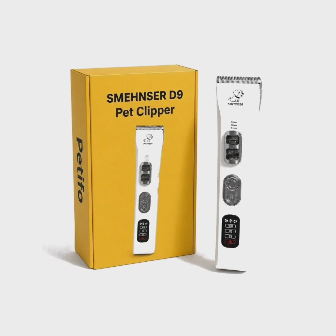 SMEHNSER D9 pet clipper trimming a dog's coat – Petifo