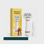 Blow-drying a large dog's coat with the Petdryer Pro coat dryer – Petifo